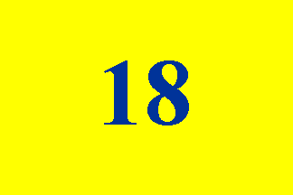 [Flag used in 2002 claiming a 18% vote (Free Democratic Party, Germany)]